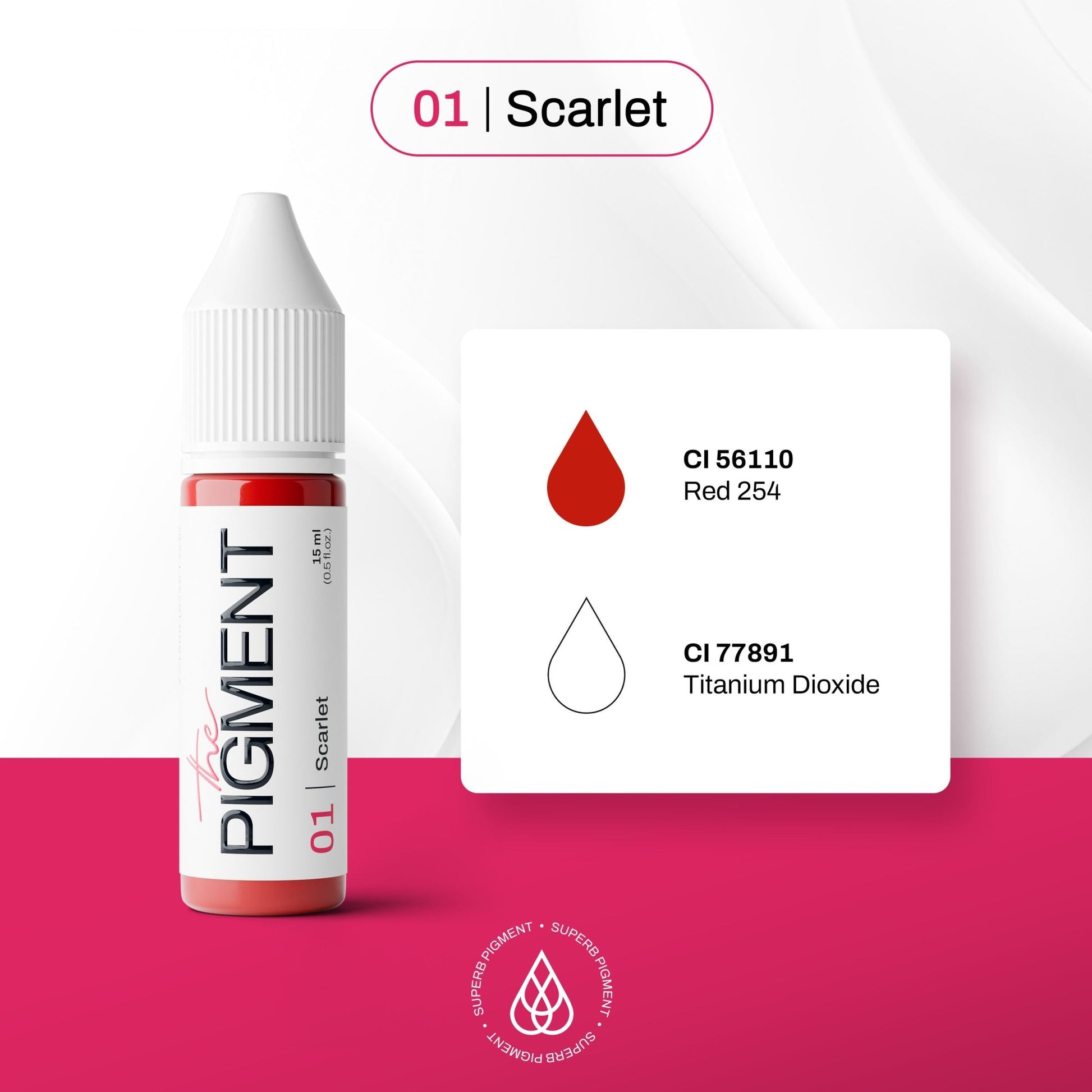 The Pigment - 01 Scarlet - 15ml