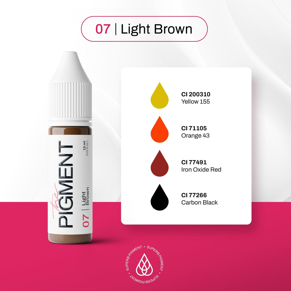 The Pigment - 07 Light Brown - 15ml