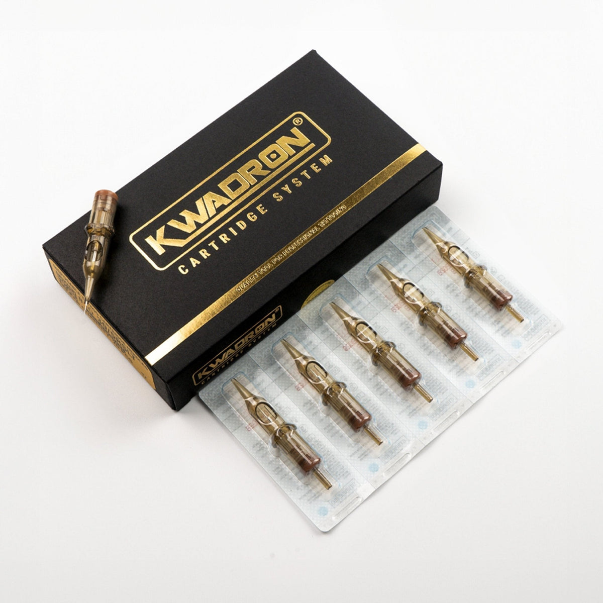 Close-up of the KWADRON Cartridge System 3 Round Liner needle cluster