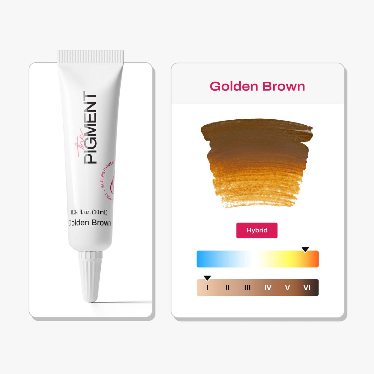 The Pigment - Microblading Pigment - Goldenbrown - 10ml