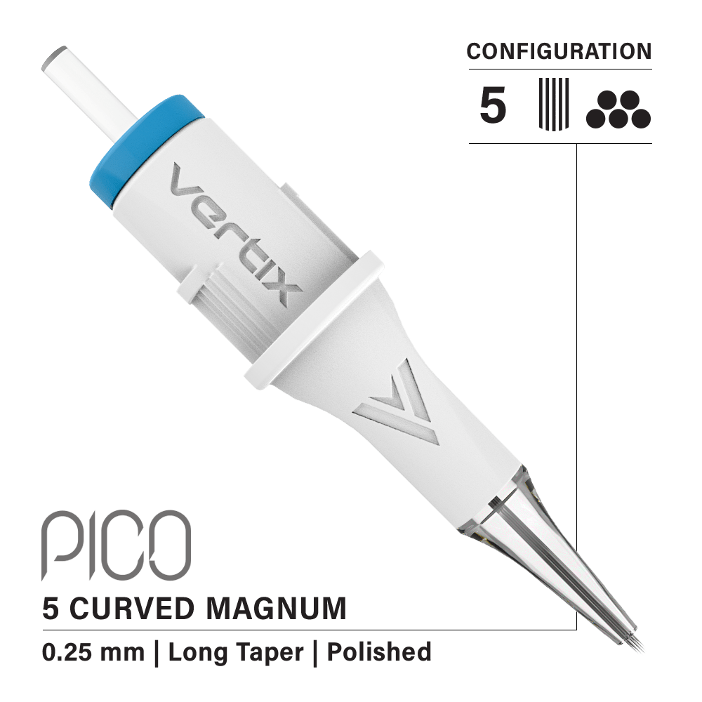 Vertix Pico 5 Magnum Curved PMU cartridge needle, single piece