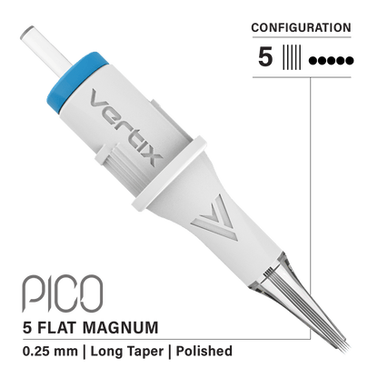 Vertix Pico 5 Magnum Flat PMU cartridge needle, single piece