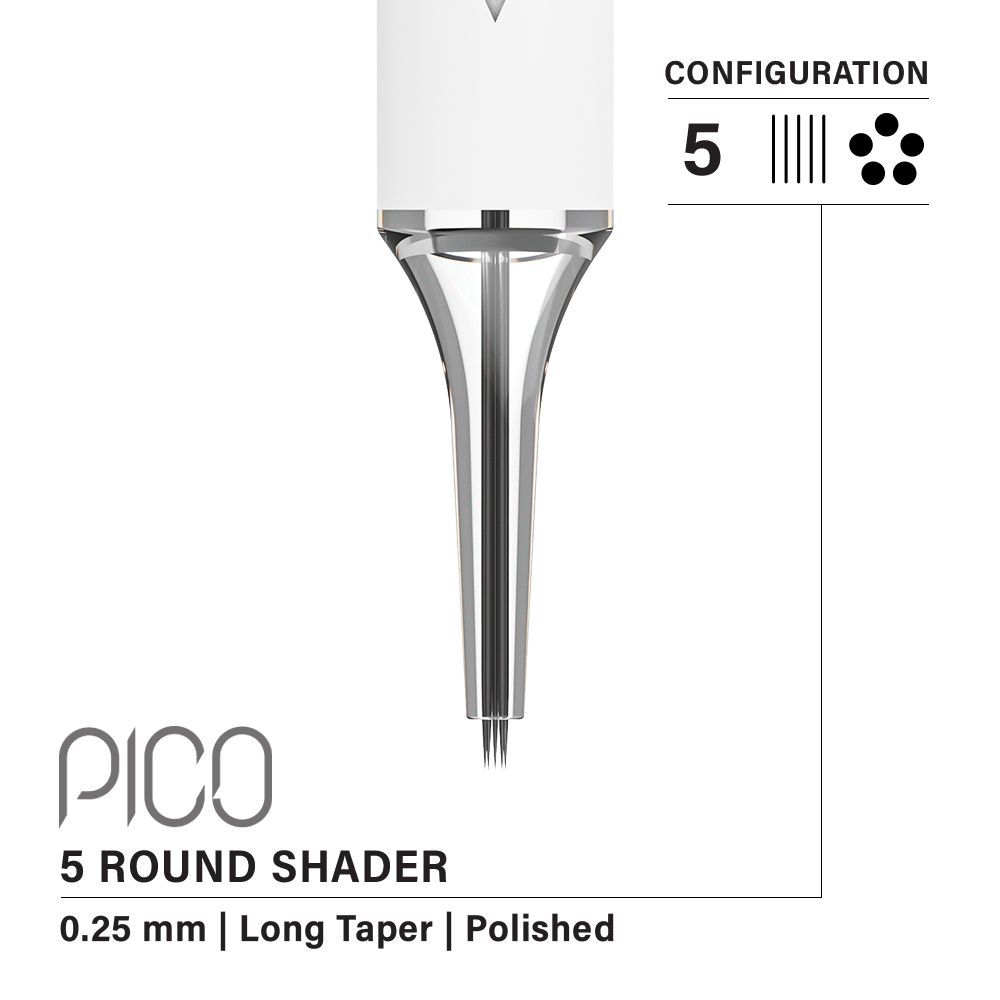 Vertix Pico 5 Round Shader cartridge box packaging
