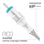 Vertix Pico 9 Round Liner Sloped PMU cartridge single needle