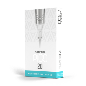 Vertix Pico 9 Round Liner Sloped cartridge needle tip detail