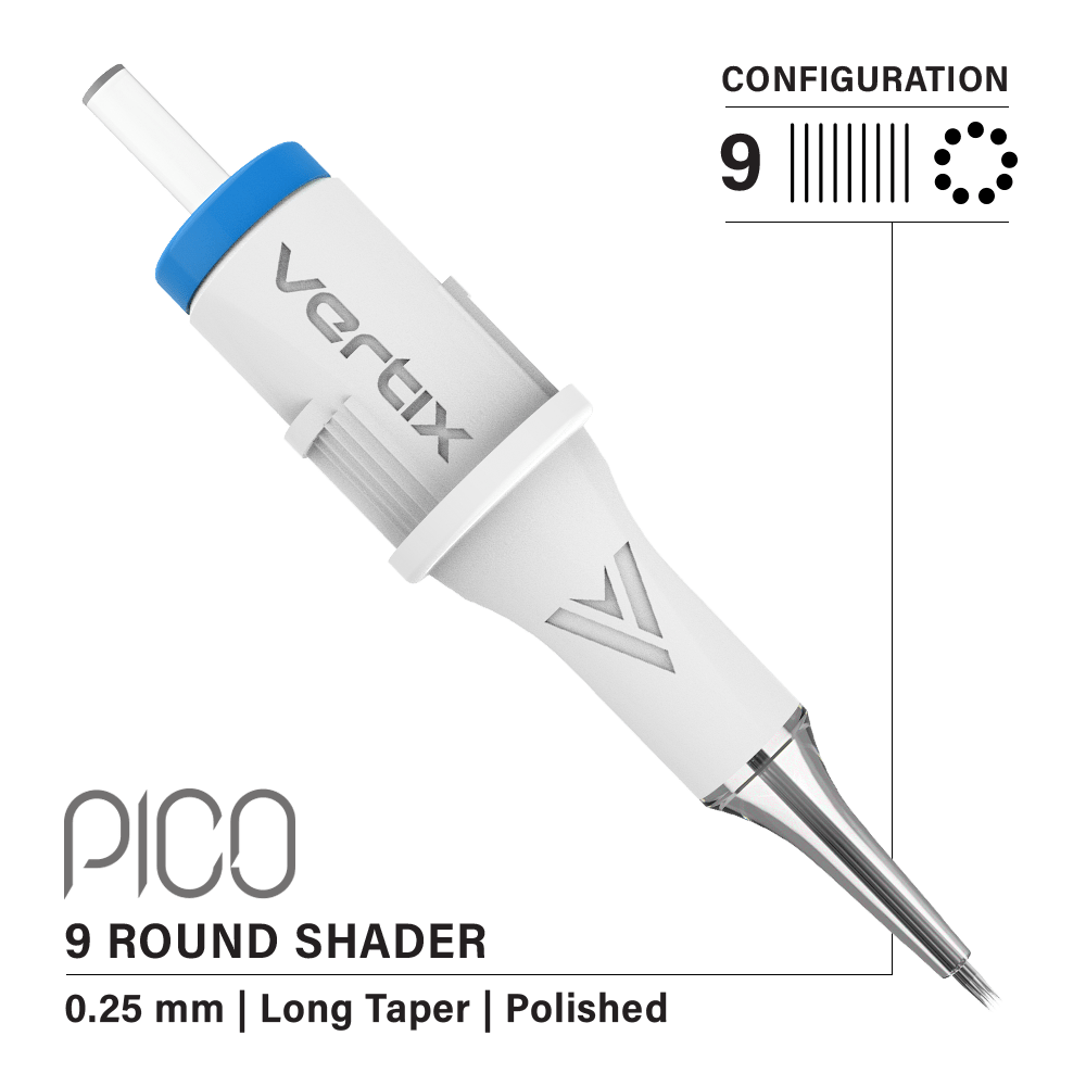 Vertix Pico 9 Round Shader PMU cartridge single needle