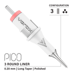 Vertix Pico 3 Round Liner PMU cartridge single needle