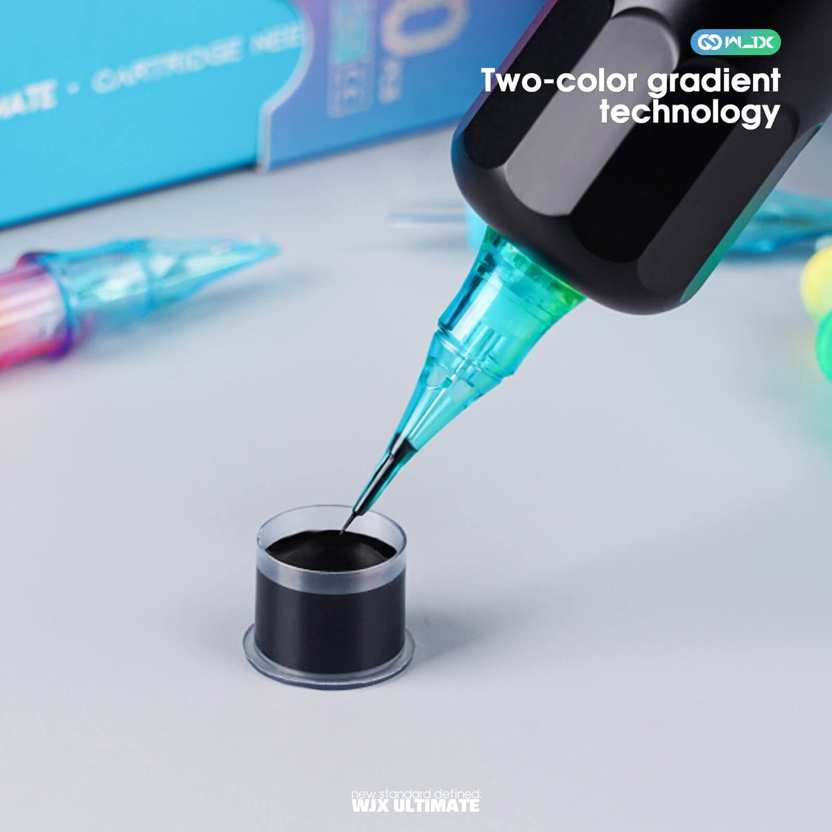 WJX Ultimate 3 Round Liner cartridge multi-colour fusion design