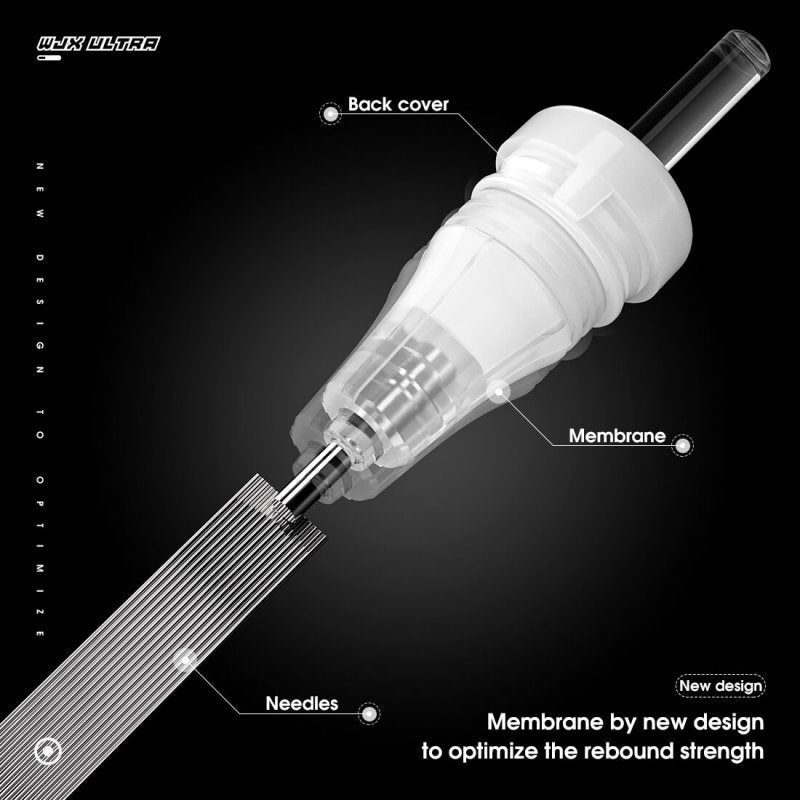 WJX Ultra 1 Round Liner cartridge needle tip close-up